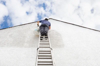 Peinture extérieure à Houssay — façades et ravalement